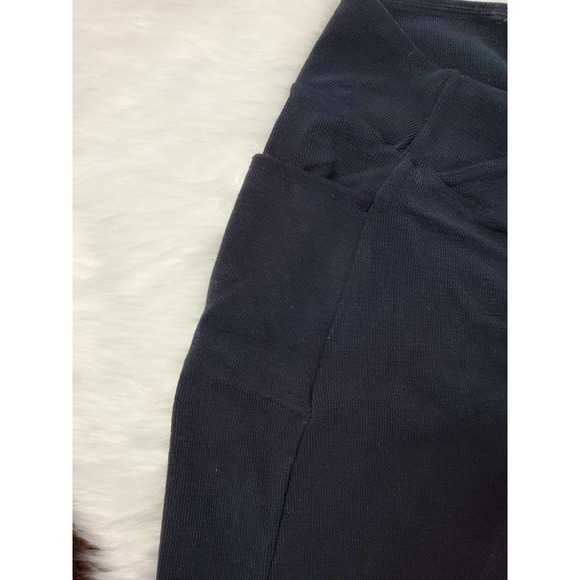 Gymshark‎ Fold Over Hi Waist Black Leggings Size Medium - Picture 4 of 6